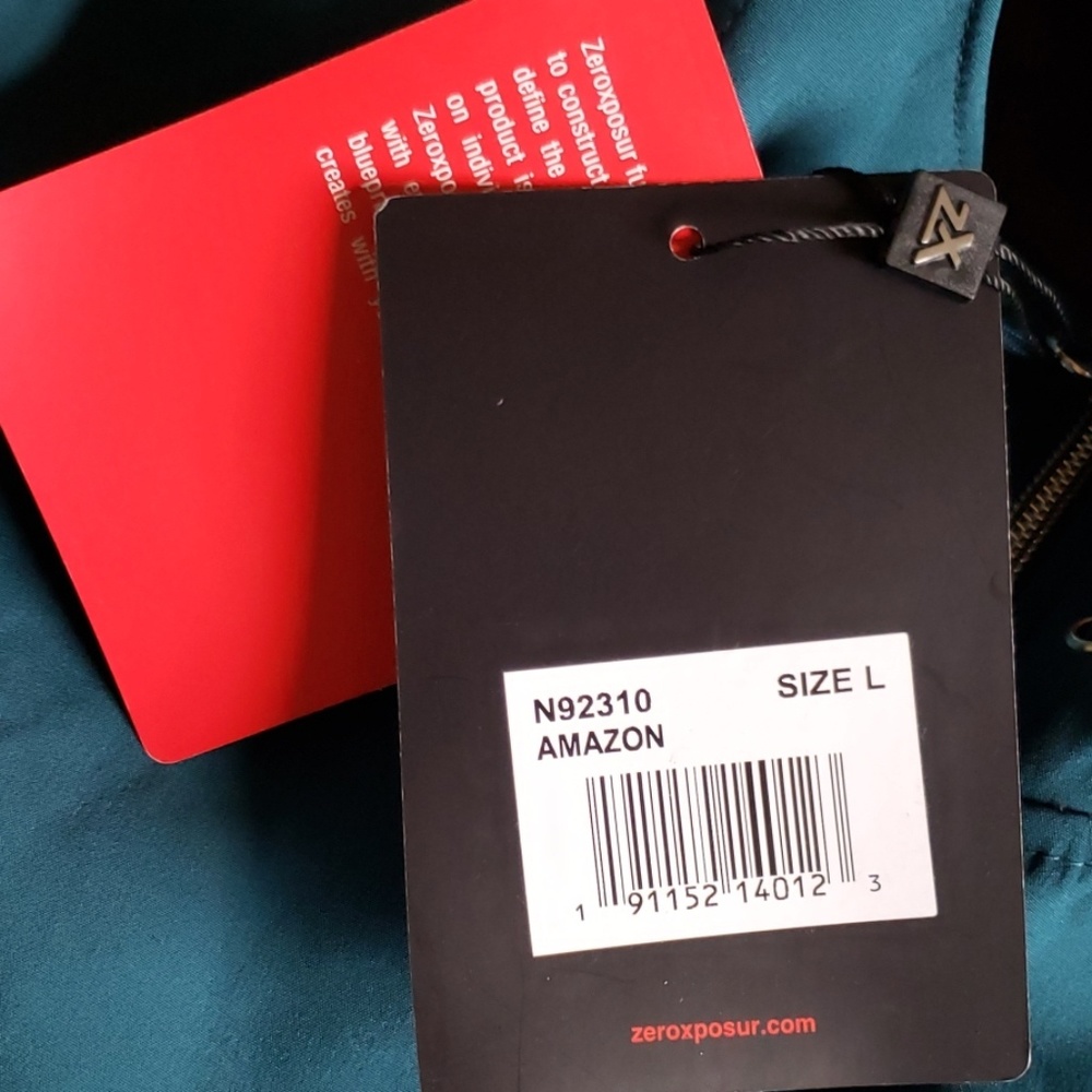 NWT ZeroXposur Sz L dark teal jacket - Picture 2 of 8